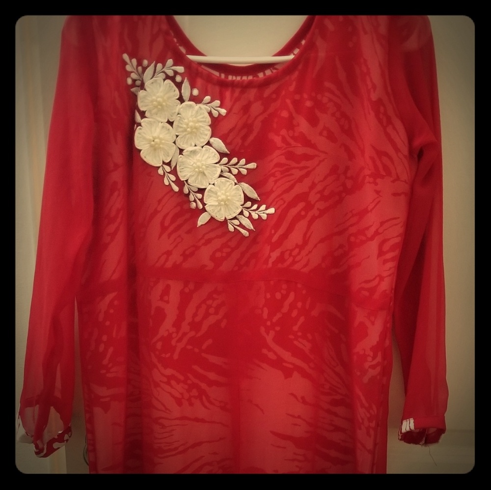 Beautiful red kurti